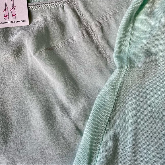 NANETTE LEPORE Mixed Fabric Top NWT $228 Size Small Light Green - Picture 6 of 9